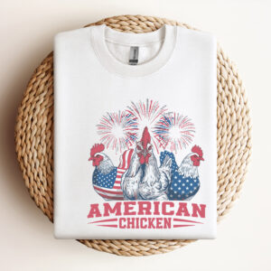 American Chicken USA Fireworks SVG Design