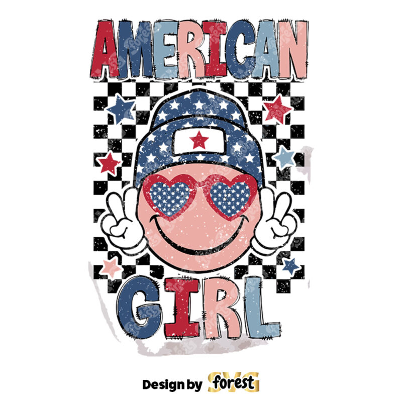 American Girl SVG 4th Of July SVG Girl 4th Of July SVG Fourth Of July SVG America SVG Independence Day