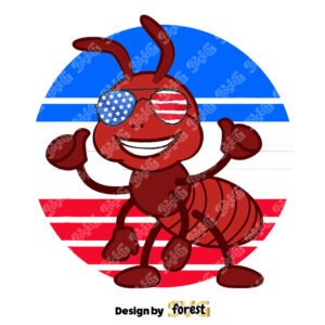 Ant Patriotic Ant Lover American Usa Flag PNG 0