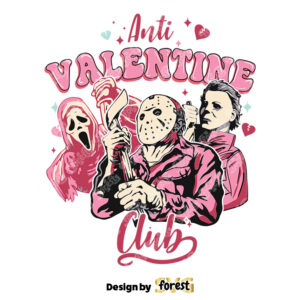 Anti Valentine Club Ghostface SVG 0