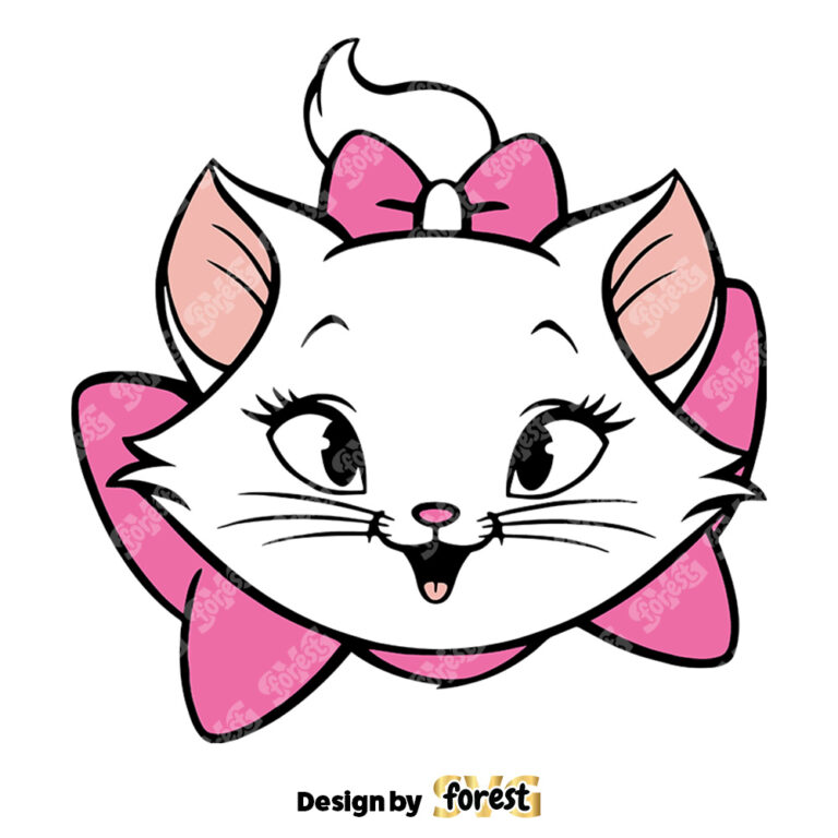 Aristocats SVG Cat With Bow SVG Aristocrats Clipart Marie SVG Marie Music Eiffel Tower 0