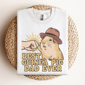 Best Guinea Pig Dad Ever Groovy Dad SVG Design