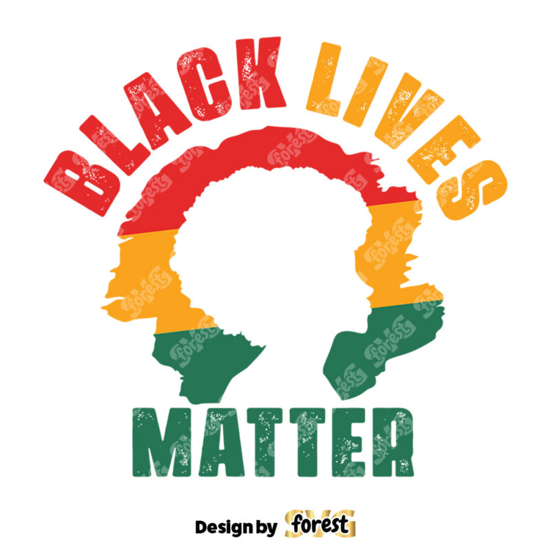 Black Lives Matter SVG Juneteenth Design Black Girl SVG 0