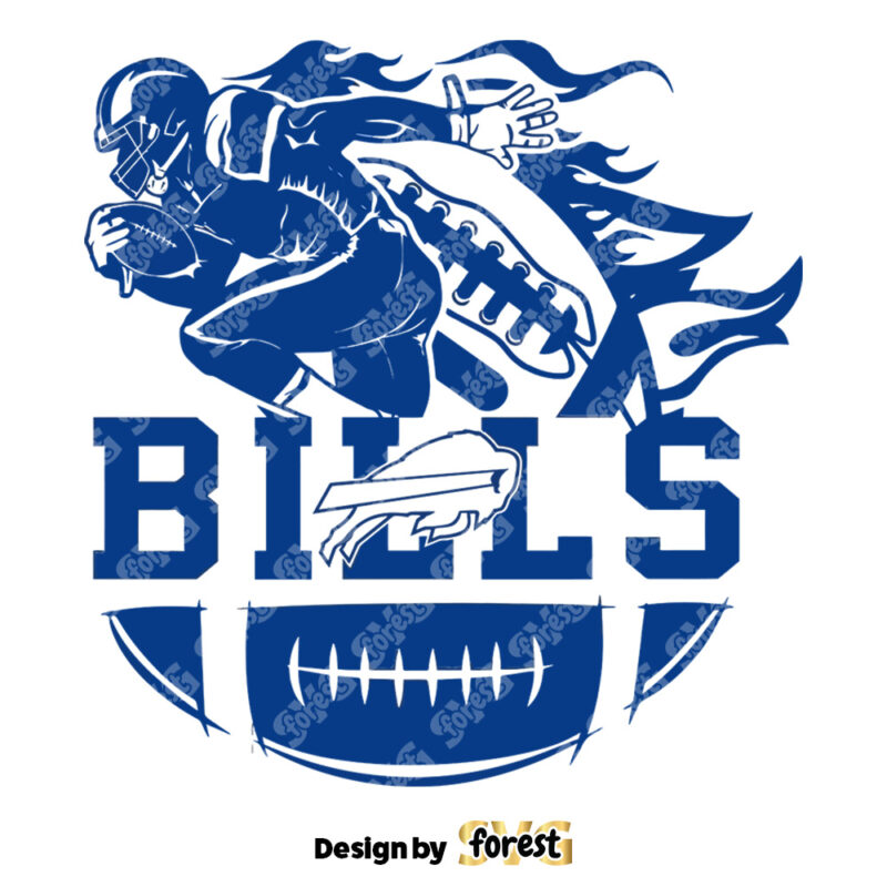 Buffalo Bills 1960 Player Football SVG Cricut Digital Download 0