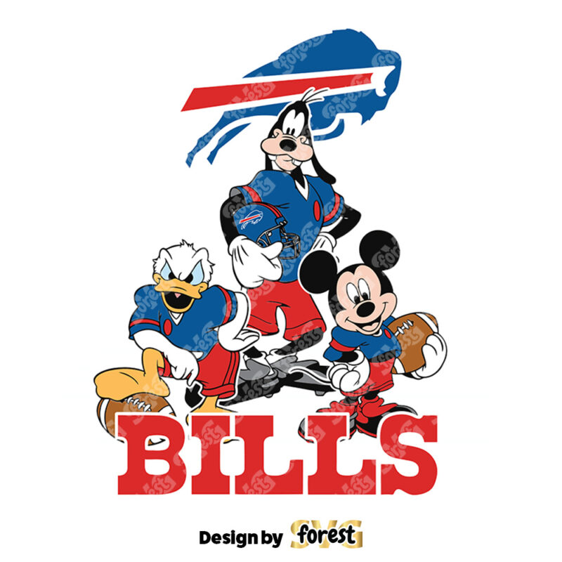 Buffalo Bills SVG Disney And Friens Nfl SVG Minnie Mickey 0