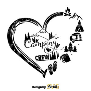 Camping Crew SVG Camping With Friends Shirt SVG DXF PNG Cut File For Cricut Silhouette Cameo 0