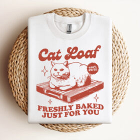 Cat Loaf Funny Cat SVG File Trendy Vintage Retro Cat Lover Design For Graphic Tees Tote Bags Stickers Design