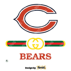 Chicago Bears Gucci Fashion PNG Design 0
