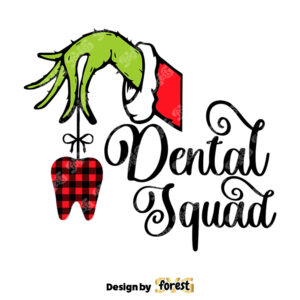Christmas Dental Squad Grinch Hand SVG 0
