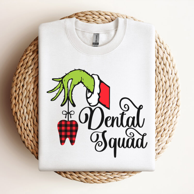 Christmas Dental Squad Grinch Hand SVG 2