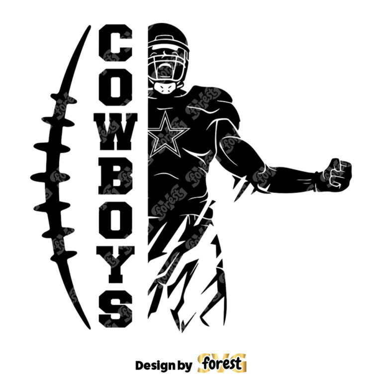 Cowboys Football Player SVG Digital Download 0