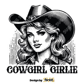 Cowgirl Girlie SVG Cut File Cowgirl SVG Cowboy Western SVG Vintage SVG
