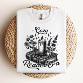 Cozy Reader Era SVG Bookish SVG Vintage Retro Bookish SVG Vintage SVG Design