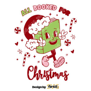 Cute All Booked For Christmas SVG 0
