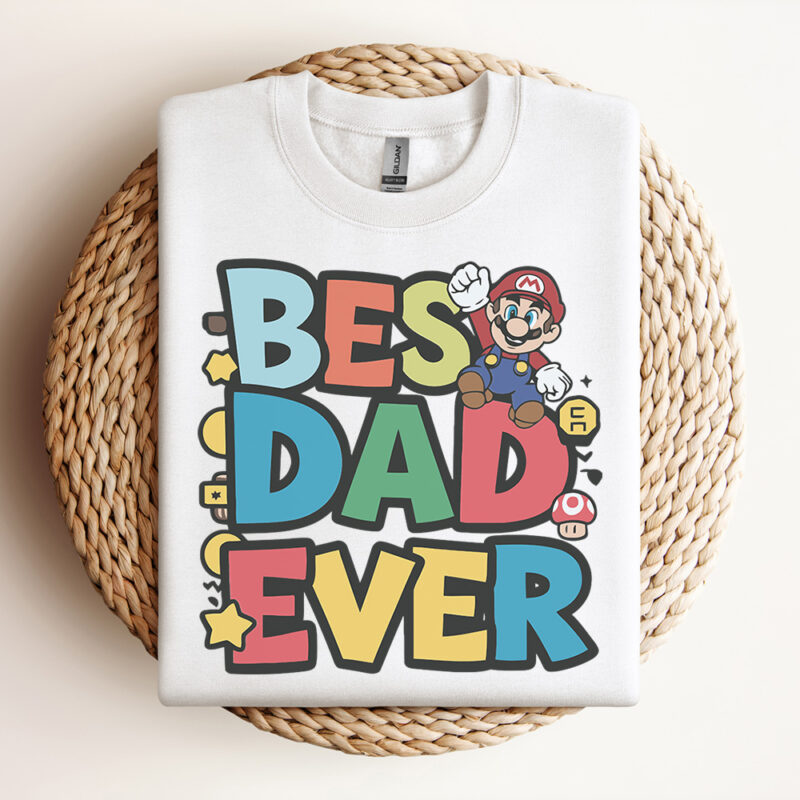 Cute Best Dad Ever Happy Father Day SVG Design
