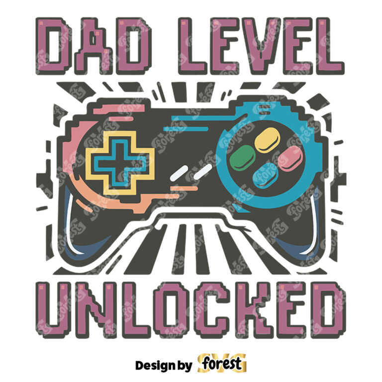 Dad Level Unlocked Gaming Controller SVG