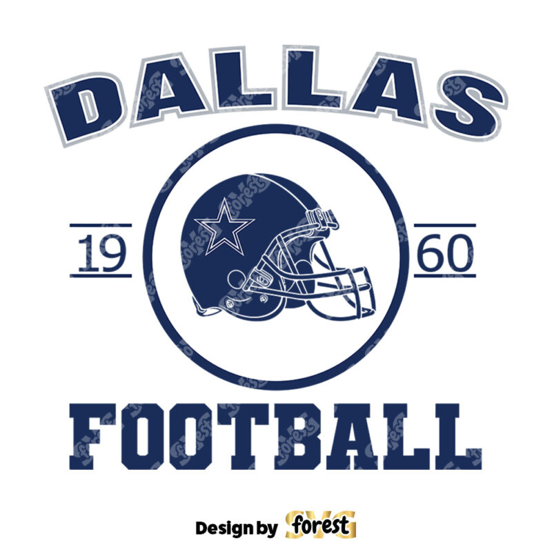 Dallas Football Cowboys Helmet SVG Digital Download 0