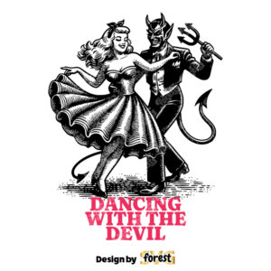 Dancing With the Devil SVG Halloween SVG Halloween Fall Autumn SVG
