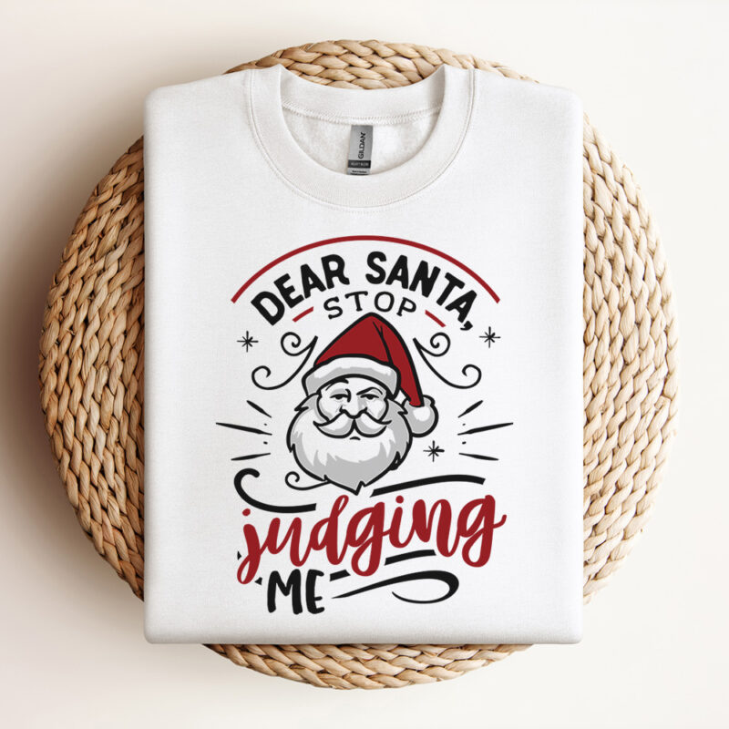 Dear Santa Stop Judging Me Merry Christmas SVG Funny Christmas 2