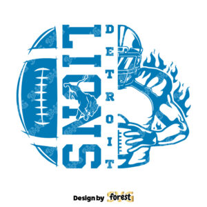 Detroit Lions Football Player SVG Digital Download 0