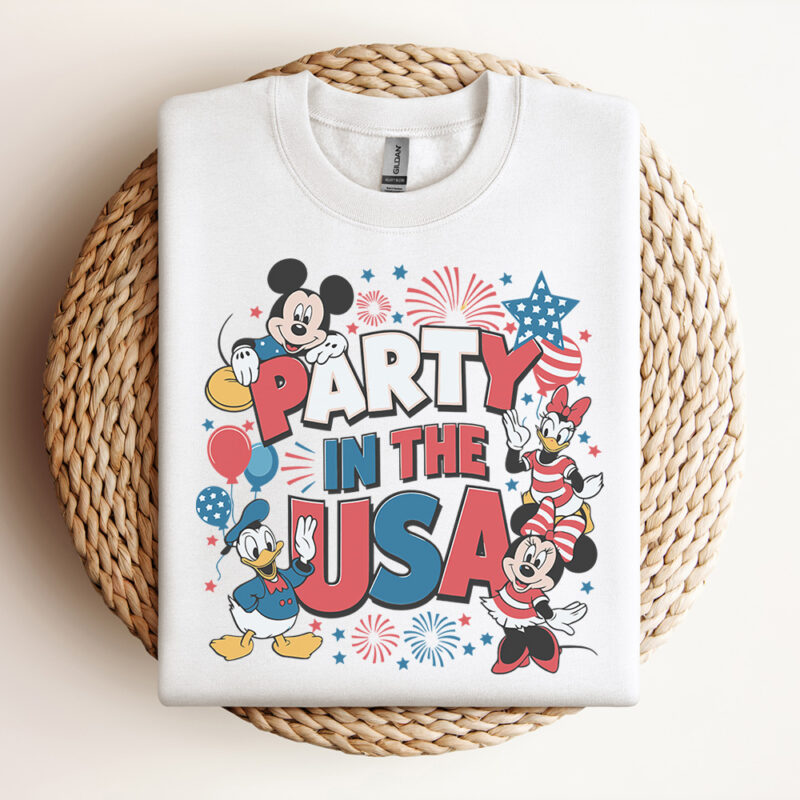 Disney Party In the USA Patriotic Day SVG Design
