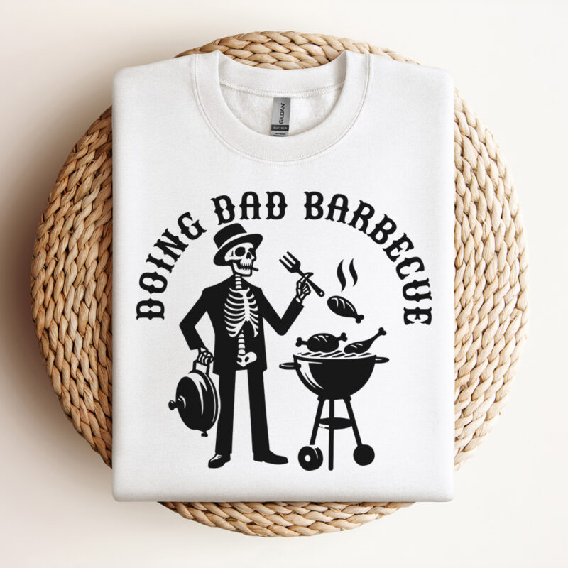 Doing Dad Barbecue SVG Funny Skeleton Barbecue Vector Design Trendy FatherS Day T Shirt Design