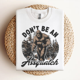 Dont Be An Assquatch SVG Bigfoot Shirt Design Retro Vector SVG Funny Camping Design Design