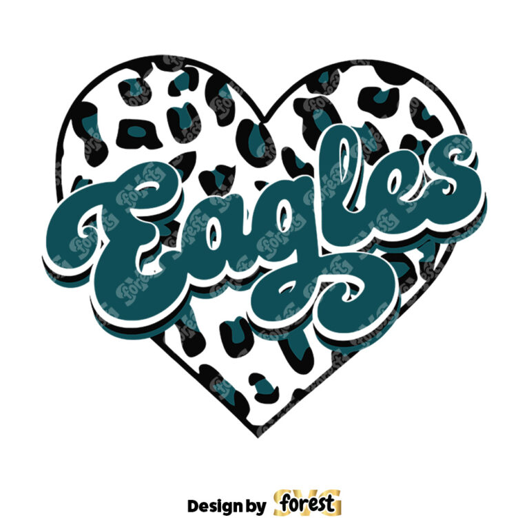 Eagles Heart Leopard SVG Digital Download 0