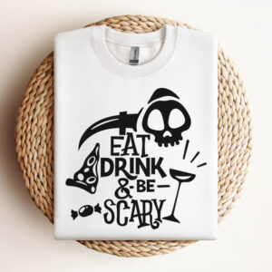 Eat Drink Be Scary PNG Halloween PNG Halloween Silhouett 2