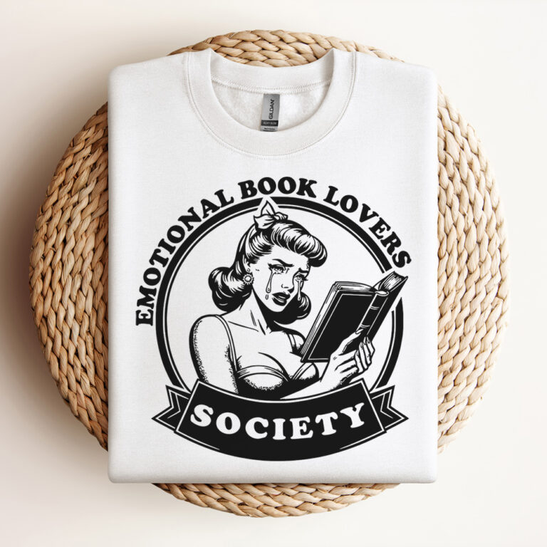 Emotional Book Lovers Society SVG Trendy Bookish SVG Pin Up Aesthetic SVG Bookish SVG Vintage SVG Design