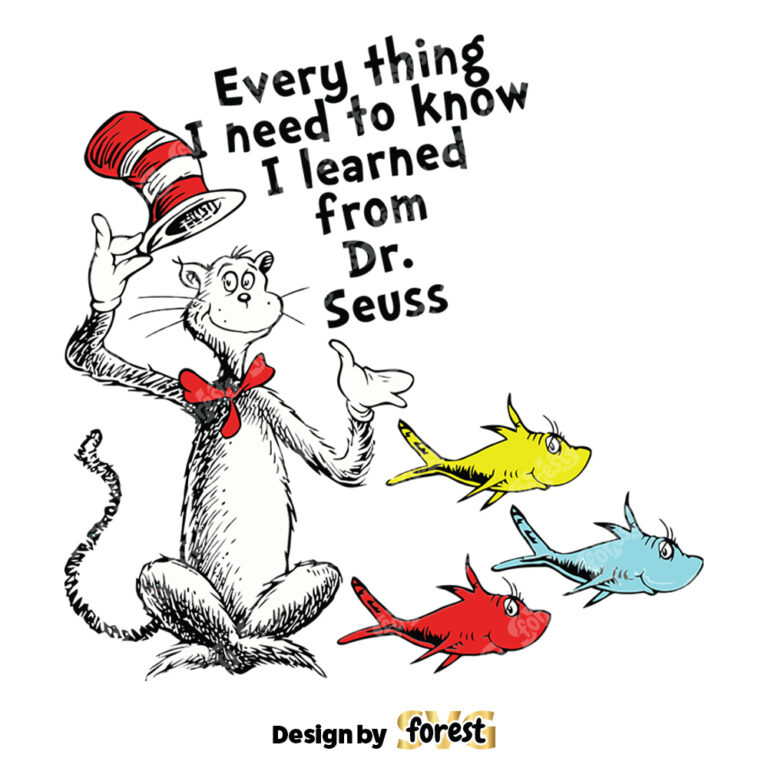 Everything I Need To Know I Learned From SVG Dr Seuss SVG 0