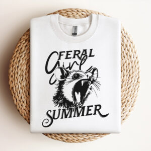 Feral Girl Summer Opossum SVG Summer SVG Retro Summer SVG Hello Summer Feral Girl SVG Opossum SVG Design