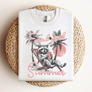 Feral Girl Summer SVG Summer Shirt Design Summer Graphic SVG Design