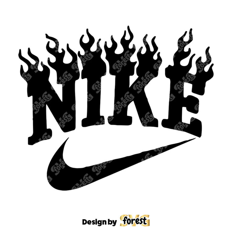 Fire Nike Logo SVG Logo Brand SVG Fire Nike SVG Nike Logo 0