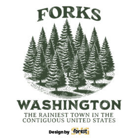 Forks Washington SVG Twilight SVG Outdoors SVG Digital Design For T Shirts Stickers Tote Bags Vintage SVG