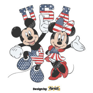 Fourth Of July SVG 4th Of July SVGmickey And Minnie Happy Independence Day
