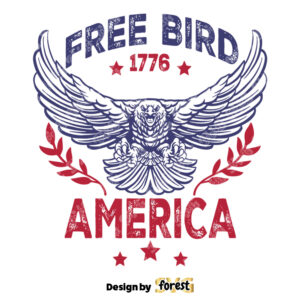 Free Bird SVG America SVG 4th Of July SVG Patriotic SVG For Shirt Retro America SVG America SVG USA SVG