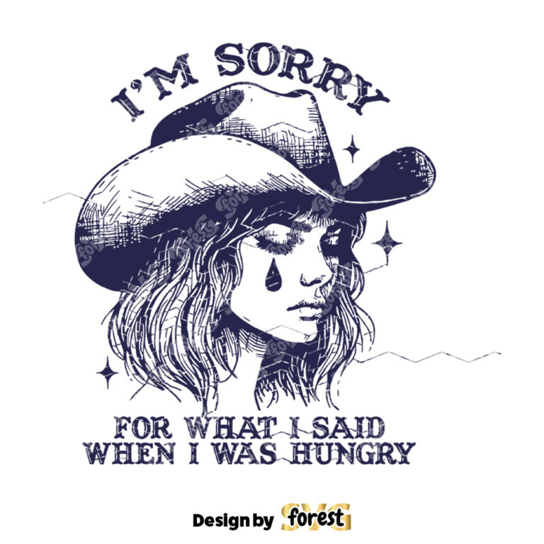 Funny Crying Cowgirl SVG File Trendy Vintage Retro Design For Graphic Tees Tote Bags