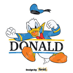 Funny Donald Duck Disney Character SVG 0