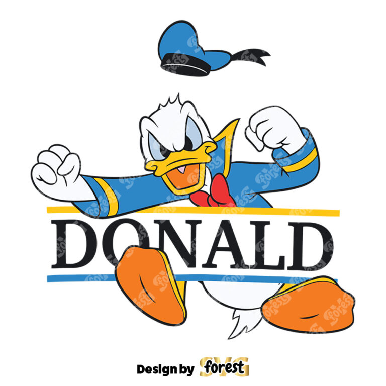 Funny Donald Duck Disney Character SVG 0