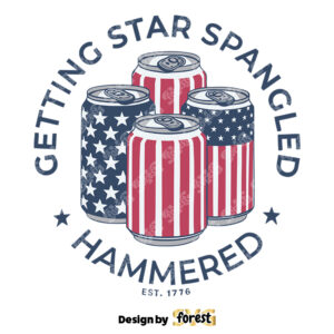Getting Star Spangled Hammered Patriotic Day SVG