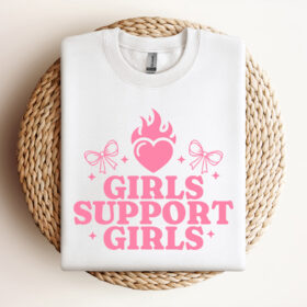 Girls Support Girls SVG Girl Gang SVG Digital Design For T Shirts Vintage SVG Design