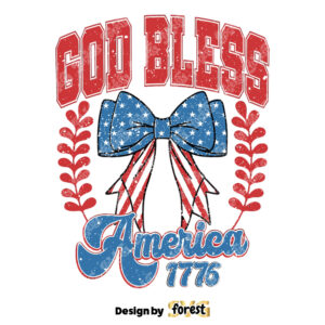 God Bless America SVG Coquette 4th Of July SVG 4th Of July SVG Fourth Of July SVG America SVG Independence Day