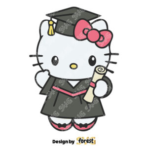Graduate Hello Kitty SVG Senior SVG School SVG