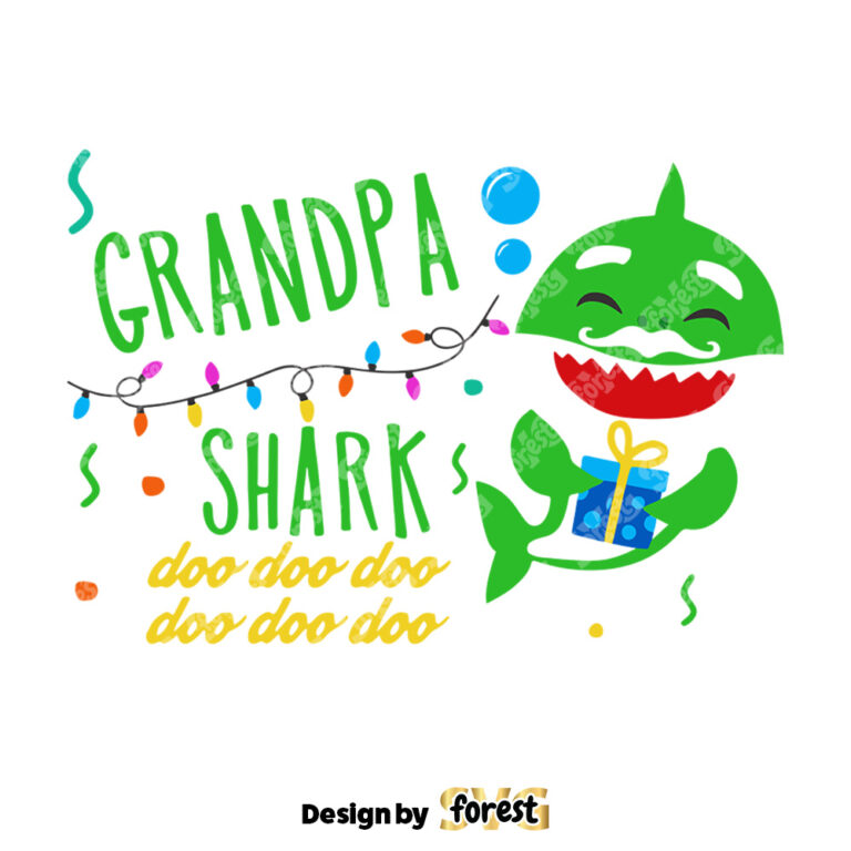 Grandpa Baby Shark SVG Baby Shark Cricut SVG Baby Shark Clipart Baby Shark SVG For Cricut 0