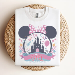 Groovy Birthday Girl Minnie Mouse Head SVG Design