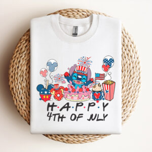 Groovy Stitch Happy 4Th Of July SVG 2