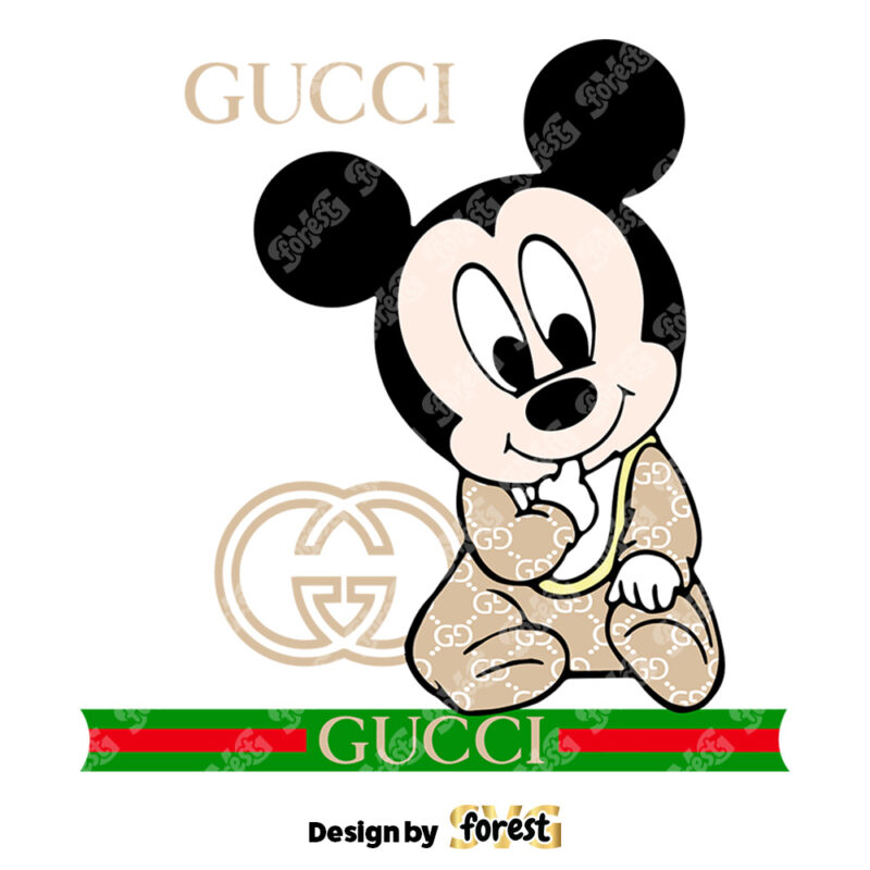 Gucci Mickey Baby SVG Gucci Brand Logo SVG Gucci Logo SVG 0