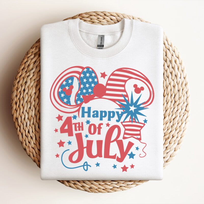 Happy 4th Of July Patriotic Disney SVG Design
