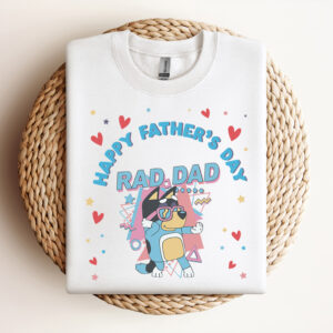 Happy Fathers Day Rad Dad Bluey Bandit SVG Design